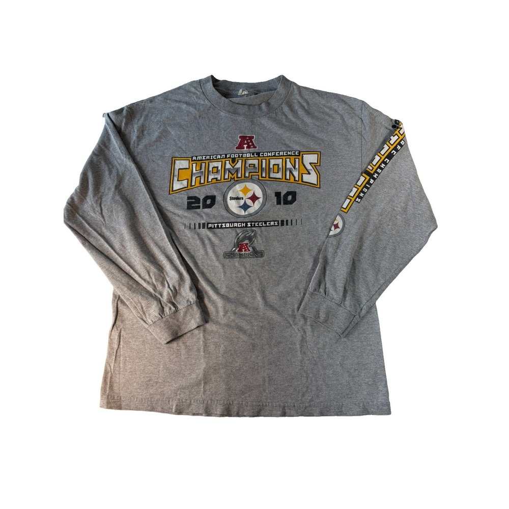 Pittsburgh Steelers 2010 AFC Champions Long Sleeve Shirt XL Super Bowl XLV